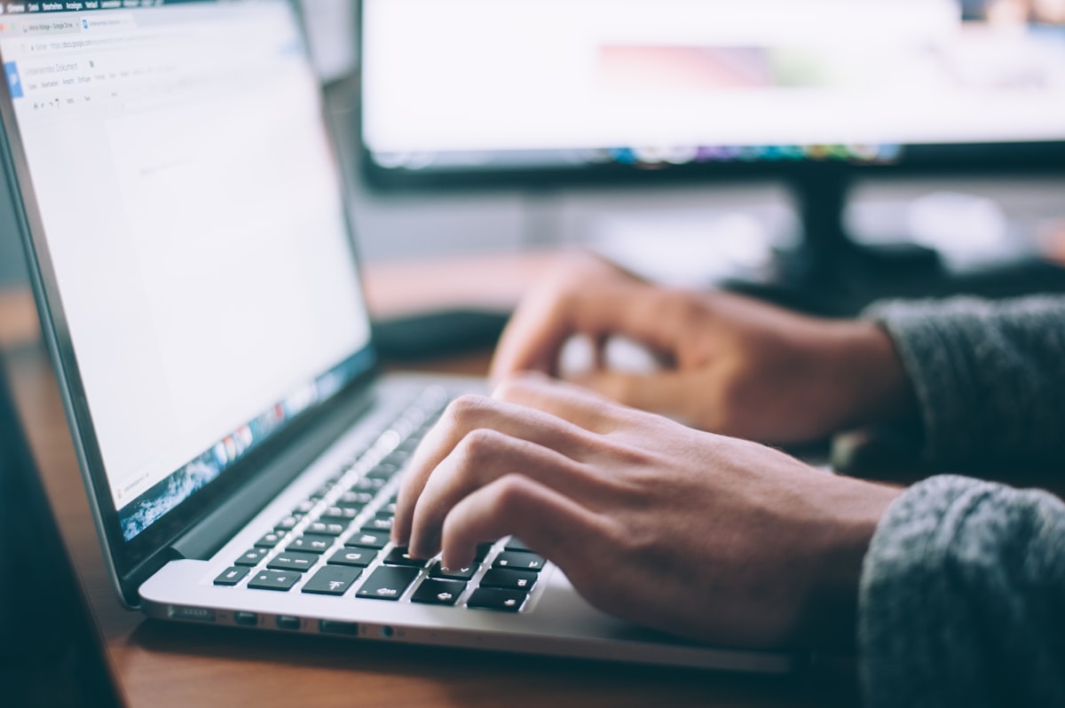 Searching for properties on a laptop