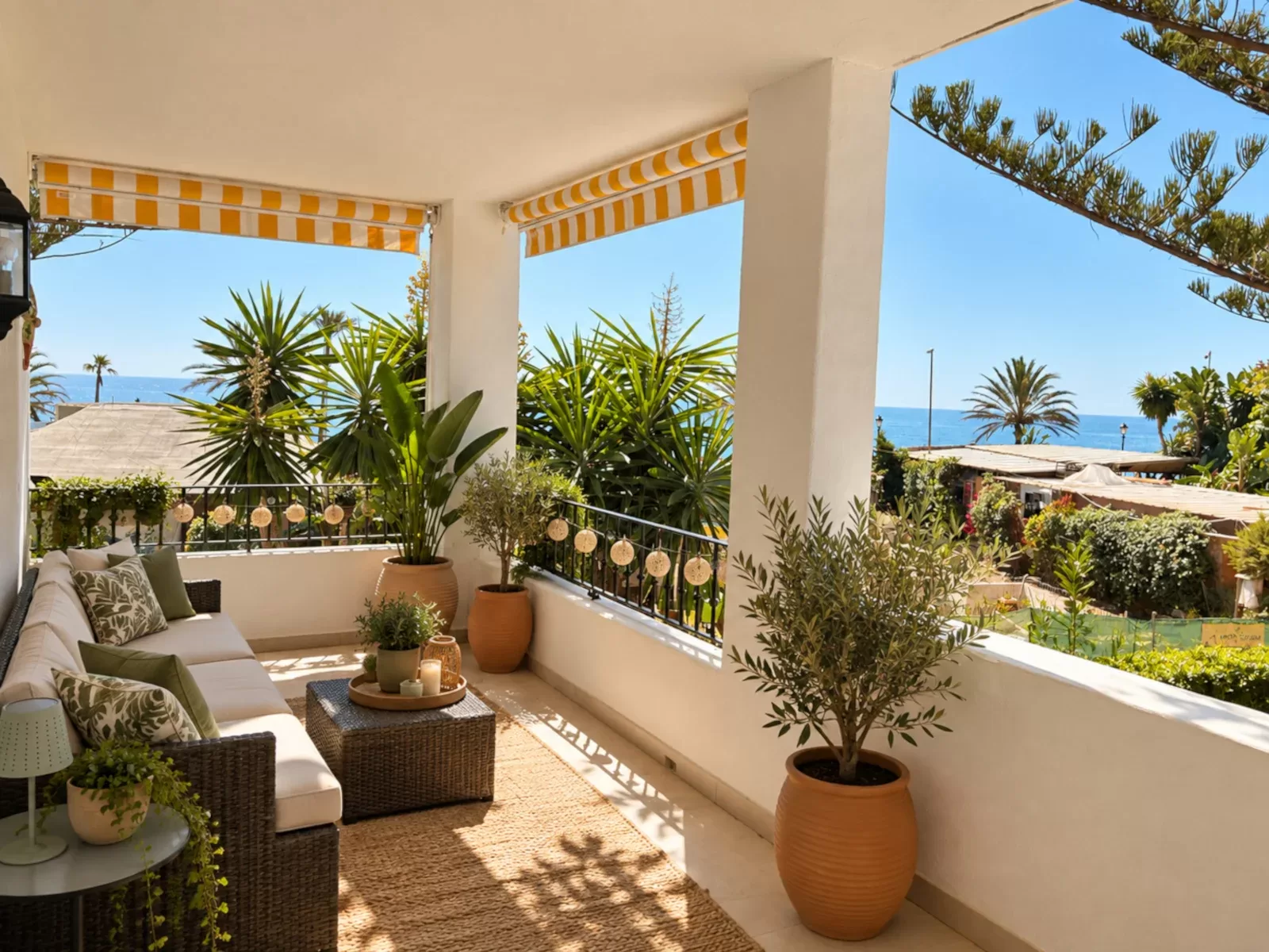Sophisticated and fully renovated apartment in the exclusive beachfront urbanization Castiglione in San Pedro de Alcántara